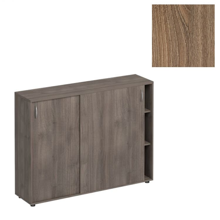 Шкаф-купе средний Юнитекс Комфорт К.524 ШТ (154x38x115.6) дуб шамони темный