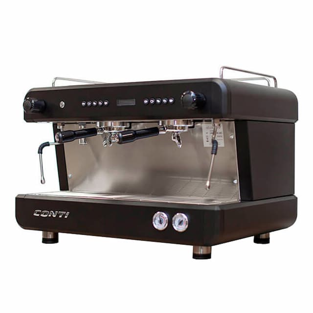 Кофемашина CONTI CC200 с дисплеем 2 группы черная