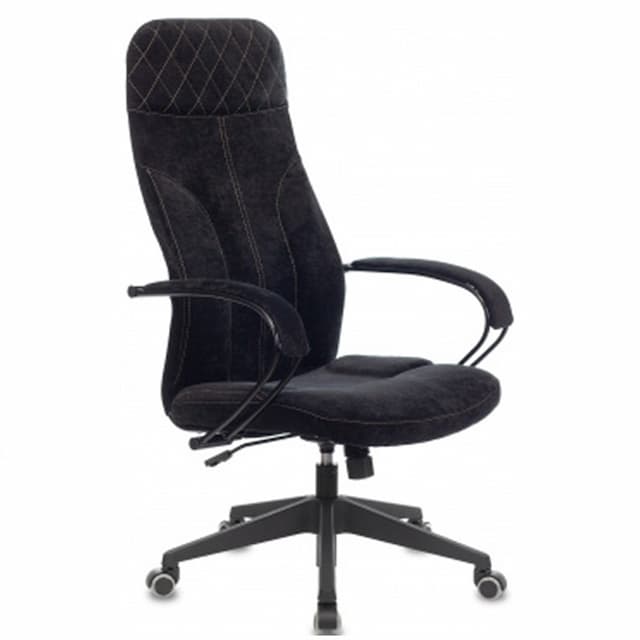 Кресло руководителя Бюрократ CH-608 Fabric черный Light-20 крестов. пластик