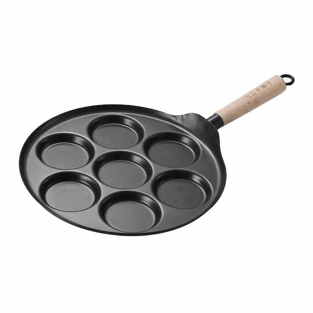 Сковорода для жарки яиц и оладьев P.L. Proff Cuisine 31 см на 7 шт, углерод. сталь, индукция, арт. 81200286