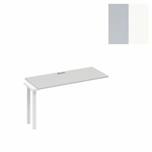 Секция Юнитекс А4 140 станции на каркасе TRE А4 Б3 004-1 СЕ (140x60x75) серый/металлокаркас белый