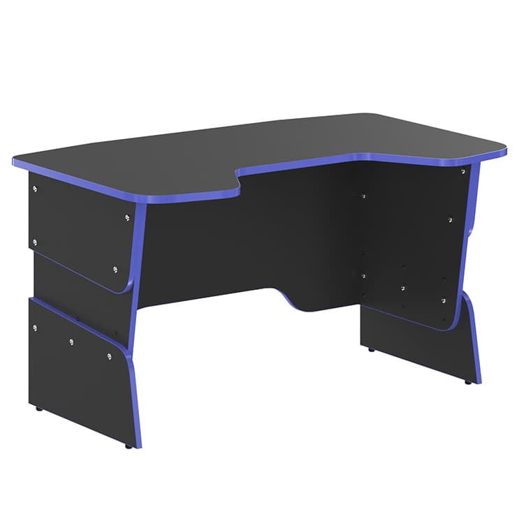 Стол компьютерный игровой Skyland STG 1385 антрацит/дельфт (синий)  1360х850х681/745/809 SKILLL