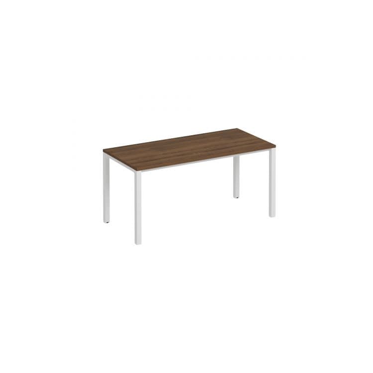 Стол письменный на металлокаркасе Юнитекс Комфорт КФ К.Б1 1133 ОФ (160x75x75) французский орех / белый