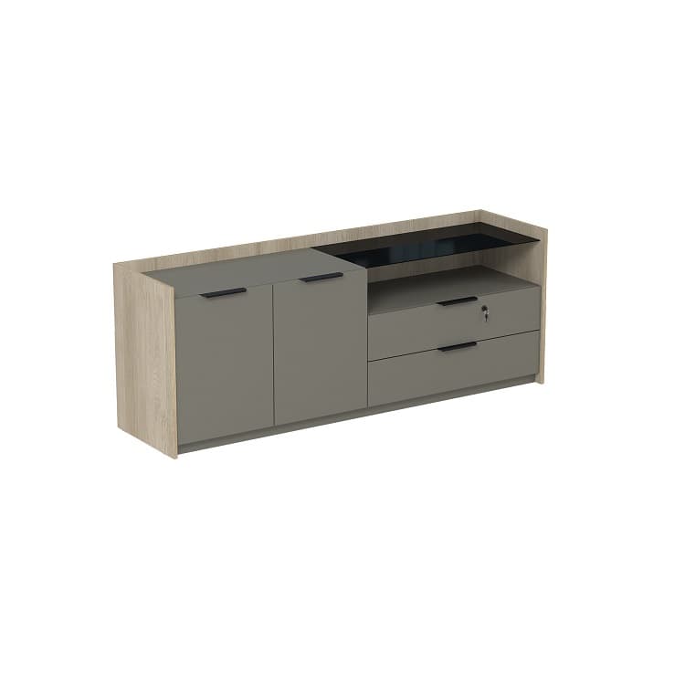 Тумба опорная двусоставная Алсав MAGNETIC 15ТОДС.618 (1768х460х670) okwood/terra