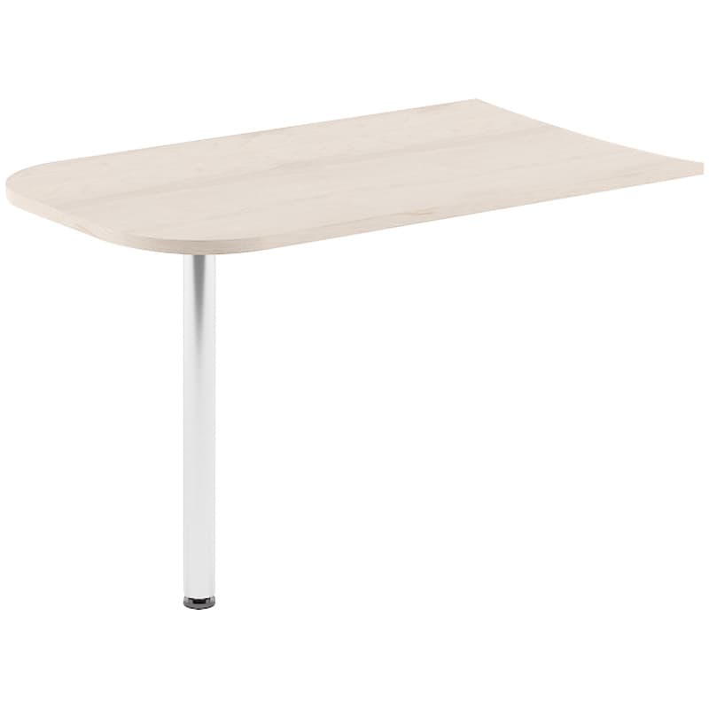 Брифинг-приставка Skyland XB 127 Бук Тиара/Алюминий 1200х700х750 XTEN