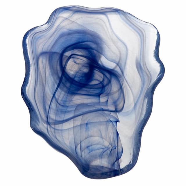 Тарелка ARDACAM Mytilus ARD 1777.64 21x13,5 см h 3 см (стекло, цвет / декор сине-белый)