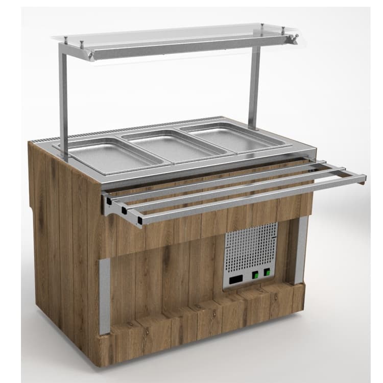 Прилавок холодильный длиной 805 мм пристенного шведского стола Челябторгтехника RС41AP