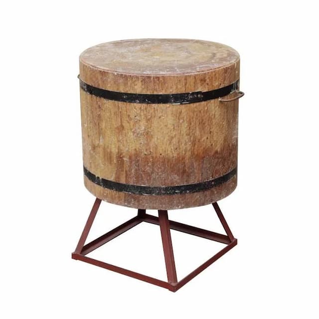 Колода раз. дуб D70-79см H45-50см+подст. металН30 WOOD