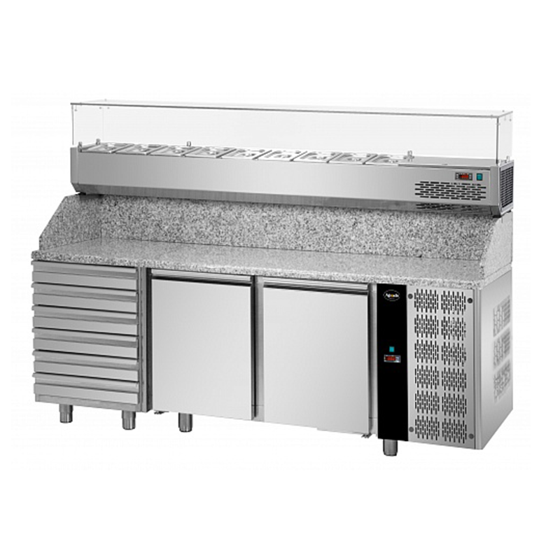 Стол для пиццы Apach APZ03D6+VR4 200 VD
